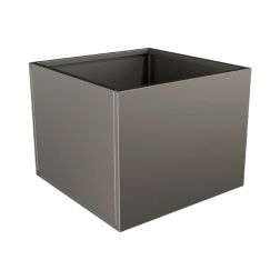 Nívó Cubo virágláda L, Quartzszürke színben 70x70x55 cm