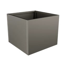 Nívó Cubo virágláda M, Quartzszürke színben 60x60x50 cm