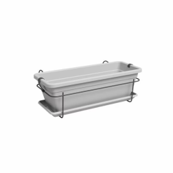 Artevasi Venezia Plant Box Balcony Kit Light Grey műanyag virágláda 50 cm