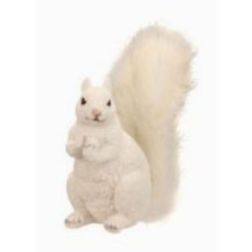 Fehér mókus 12,5x10x18,5cm