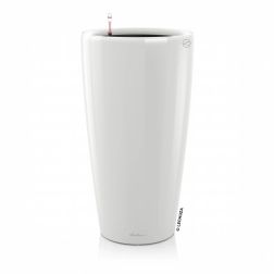 Lechuza RONDO Premium White High Gloss műanyag növénytartó 40 cm