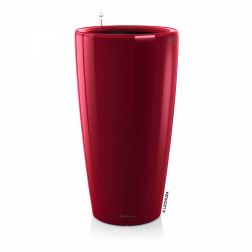 Lechuza RONDO Premium Scarlet Red High Gloss műanyag növénytartó 32 cm