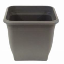 Műanyag négyszögletes virágcserép (sima falú) antracit színben, 58 cm