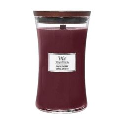 Woodwick Black Cherry nagy üveg illatgyertya