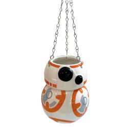 BB8 alakú kerámia kaspó, 14,2x11x11 cm