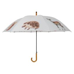 Erdei állat mintás esernyő, 120 cm átmérőjű