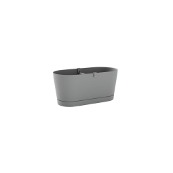 Teraplast Vega Fog Grey műanyag növénytartó 40 cm
