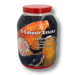 VELDA 3-Colour Sticks 3 színű haleledel, haltáp multivitaminokkal minden halfajta számára 3000 ml