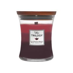 Woodwick Trilogy Sun Ripened közepes üveg illatgyertya