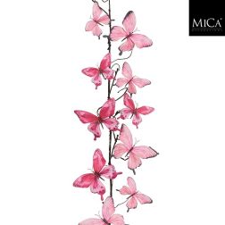Füzér pillangókkal pink színben 110 cm