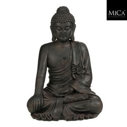 Buddha alakú szobor sötétszürke színben 64x55x93 cm