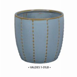 NDT Valdes 1-01LB Light Blue kerámia kaspó 16,5 cm