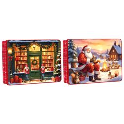 Christmas Story kekszes fémdoboz, több változatban
