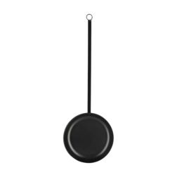 Acél palacsintasütő serpenyő, fekete, 78 cm