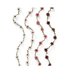 Virágos LED fényfüzér, több változatban, 150 cm