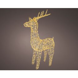 Arany Micro LED szarvas kültérre, 104 cm