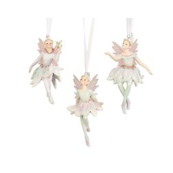 Krém mintás műgyanta manófigura, hossz: 6,8 cm; szélesség: 7,3 cm; magasság: 12,2 cm, több változatban