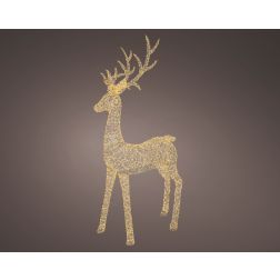 Arany Micro LED szarvas kültérre, 270 cm