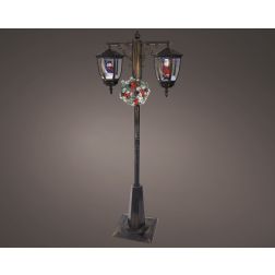 LED-es hóeséses lámpaoszlop, antik sárgaréz hatású, 188 cm