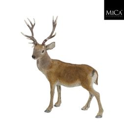 Barna szarvasfigura, hossz: 63; szélesség: 34; magasság: 75 cm