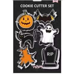 Süteményszaggató szett – Halloween formák (6 db), 80x60x20 mm