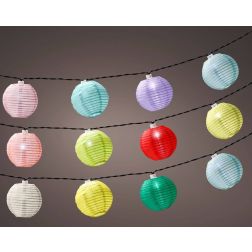 Stringlights nylon színes szolár lámpa