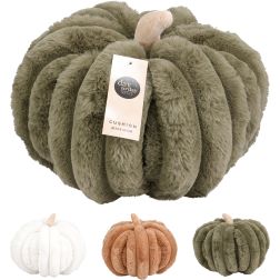 Textil tök alakú díszpárna, 24 cm, több színben