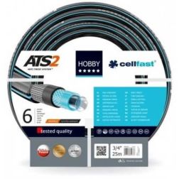 Cellfast ATS2 hobby 16-220 6 rétegű csavarodásmentes locsolótömlő, kerti tömlő 3/4 25 m