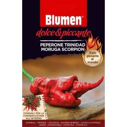 Blumen Peperone Trinidad Moruga Scorpion - "A világ legerősebb chili paprikája" vetőmag