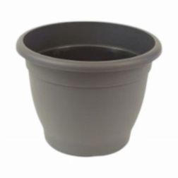 Műanyag "Campana" virágcserép / sima falú antracit színben, 25 cm