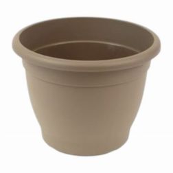 Műanyag "Campana" virágcserép / sima falú taupe színben, 35 cm