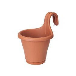 Elho Corsica easy hanger single 20 cm terra színű, műanyag kaspó
