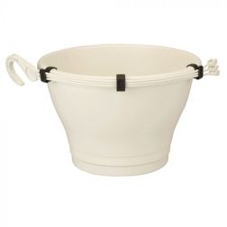 Elho Corsica hanging basket műanyag függőkosár fehér 30 cm