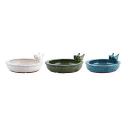 Esschert Design kerámia madáretető és itató 28,9x26,9x10,8 cm, több változatban