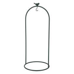 Esschert Design fekete fém madáretető 23,5x23,5x57,0 cm