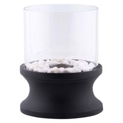 Bioethanol kültéri asztali kandalló, ívelt alakú, 20 cm átmérőjű