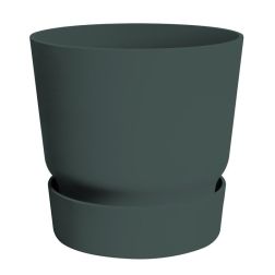 Elho Greenville round 24 cm leaf green színű, műanyag kaspó