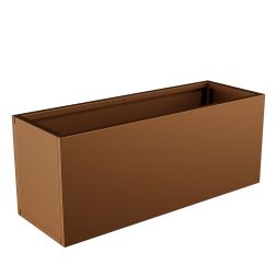 Nívó Lineo virágláda L, Agyagbarna színben 100x35x40 cm