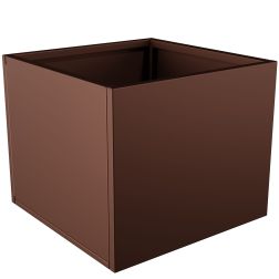 Nívó Cubo virágláda M, Mahagónibarna színben 80x35x40 cm