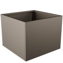 Nívó Cubo virágláda L, Világos szürkebézs színben 70x70x55 cm