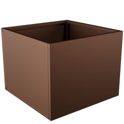 Nívó Cubo virágláda L, Dióbarna színben 70x70x55 cm