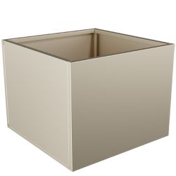 Nívó Cubo virágláda L, Elefántcsont színben 70x70x55 cm