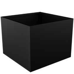Nívó Cubo virágláda L, Fekete színben 70x70x55 cm