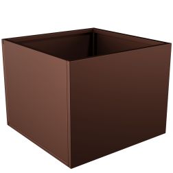 Nívó Cubo virágláda L, Mahagónibarna színben 70x70x55 cm