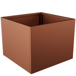 Nívó Cubo virágláda L, Rézbarna színben 70x70x55 cm
