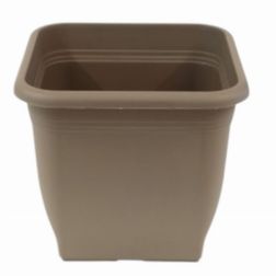 Műanyag négyszögletes virágcserép (sima falú) taupe színben, 58 cm