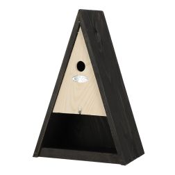 Esschert Design fekete fa madárház 26,2x16,5x39,2 cm