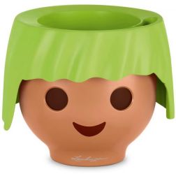 Lechuza OJO Apple Green önöntöző kaspó 21 cm
