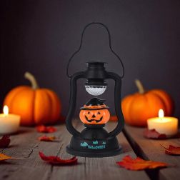 Halloween lámpás LED-del és hanggal, 20 cm, több változatban