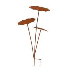 Fém rusztikus leszúrható lézervágott gombák, 3D, 70 cm